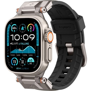 Spigen Силиконова каишка за Apple Watch 6 / 7 / 8 / 9 / 10 / SE / ULTRA 1 / 2 (44 / 45 / 46 / 49 MM) от Spigen DuraPro Armor - Сива (8809971239356)