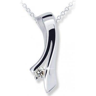Cutie Jewellery přívěsek z bílého zlata se zirkonem Z6310 1796 40 10 X 2