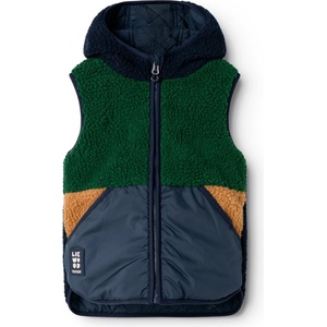 LIEWOOD Детски поларен елек LIEWOOD Kid's Diana Reversible Vest Fleece vest - Classic Navy Mix - размер 110 (EU) (703-7286-0116)