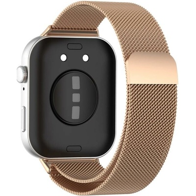 VSETKONAMOBIL 120421 xDfind MILANESE Kovový remienok pre Huawei Watch Fit 3 / Fit 4 / Fit 4 Pro ružovozlatý