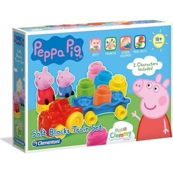 Clementoni Peppa Pig - vláček s kostkami