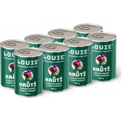 Louie Morčacie s brusnicami a paštrnákom 8 x 400 g