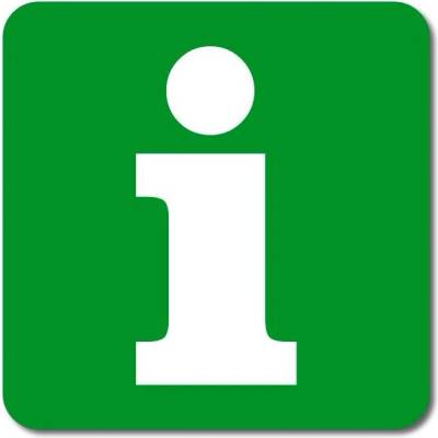 A-Z Reklama CZ Informační symbol - Informace - Samolepka – kód ET12INFOR1004