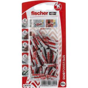 Fischer УНИВЕРСАЛЕН ДЮБЕЛ Ф5x25ММ 45 БРОЯ fischer duopower k nv (4048962237016)