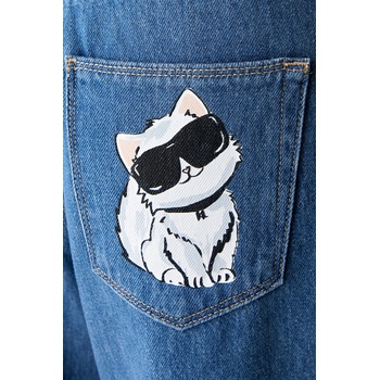 Karl Lagerfeld дънки wide leg дамски IKON (B3W10046)