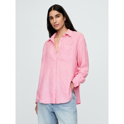 GAP Ленена риза с голям размер Голяма риза GAP GAP | Rozov | ЖЕНИ | XL