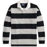 Ralph Lauren Stripe Rugby Shirt - Grey/Black