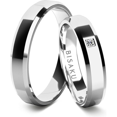 Bisaku snubní Dion BIS B0054125WG Stříbrná