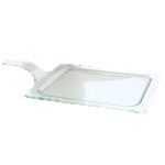 3D the glassware company D-Правоъгълно плато за сирена 19x25cm (1936-1F16-96-001) БЯЛО (0103243)