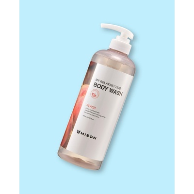 Mizon My Relaxing Time Body Wash Peach sprchový gél s broskyňou 750 ml