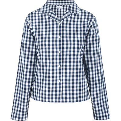 Linea Пижама Linea Women's Boxy Relaxed Fit Long Sleeve Pyjama Top - Navy/White