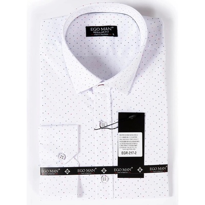 Ego man pánská košile regular fit EGR-217-2 bílá