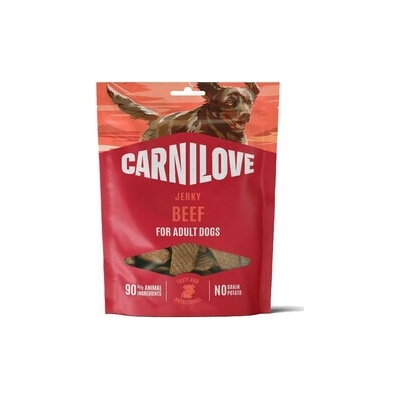CARNILOVE Dog Jerky Beef Fillet maškrty z hovädzím mäsom pre dospelých psov 100 g