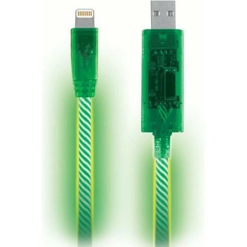 Pilot Eletronics Светещ кабел за iPhone, iPad и устройства с Lightning порт - Pilot Electronics Electro Luminescent Cable (зелен) (EL1402G )