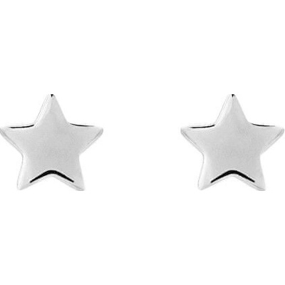 Preciosa minimalistické strieborné náušnice kôstky Moon star 5364 00
