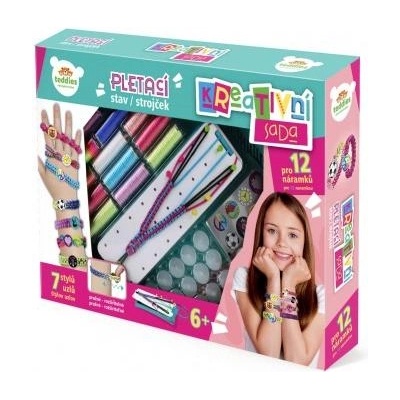 Креативен комплект Направи си гривна - плетачен стан с аксесоари