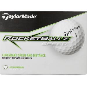 TaylorMade Rocketballz Speed Golf Balls - White 12Pk