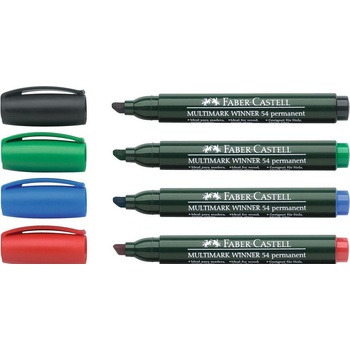Image 1 of Faber-Castell Маркер перманентен Faber Castell Winner 54, скосен, син