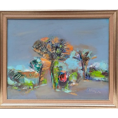 Абстрактна картина " Цветни импресии"