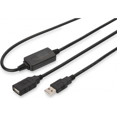Digitus DA-73100-1 USB, USB 2.0 USB A, 10m, černý