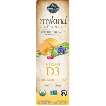 Garden of Life Mykind Organics | Vegan D3 Organic Spray 1000 IU [58 мл] Ванилия