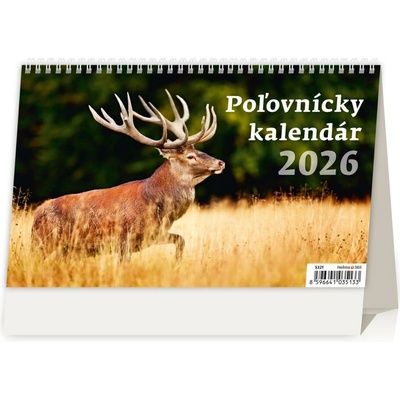 Helma Stolový riadkový 22,6x13,9 cm Poľovnícky 2026