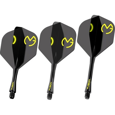 Winmau Fusion #2 MvG Design Black & Green Medium