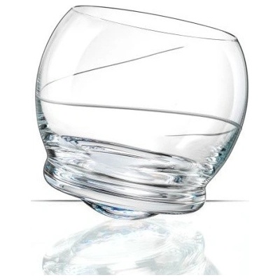 Crystalex Bohemia Glass houpacích sklenic Crazy broušená spirála 6 x 390 ml
