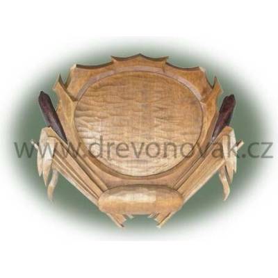 Dřevo Novák Podložka pod trofej č.454 tónovaná s černými palachy