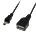 Кабел преходник от mini USB към USB A/Ж - OTG кабел за таблет