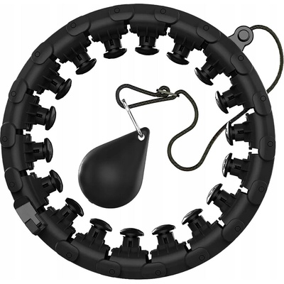 MSport Hula hoop s cvočky 40 cm černá