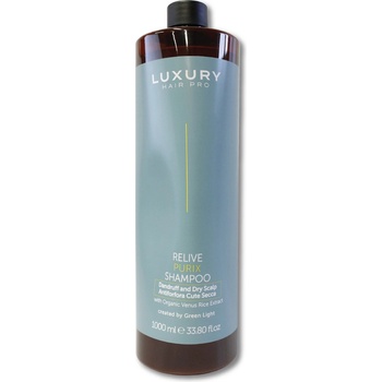 Green Light šampon na lupy a suchou pokožku Luxury Relive Purix Dandruff and Dry Scalp Shampoo 1000 ml