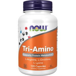 NOW NOW Tri-Amino, 120 Capsules - fitnesdobavki - 37,14 лв