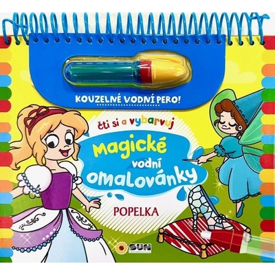 Popelka - Čti a vybarvuj Magické vodní omalovánky