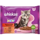 Whiskas Junior s hovädzím a kuracím mäsom 4 x 85 g