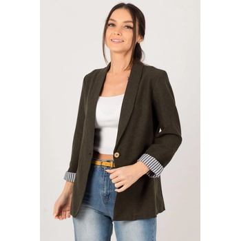 Dámske sako armonika Classic hnedá