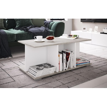 Холна маса Elana бял и бетон