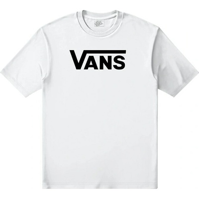VANS triko Classic Drop V Ss Crew Tee-B White/Black YB2
