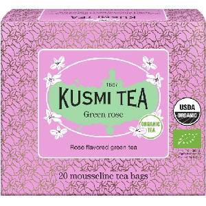 Kusmi Tea Зелен чай Rose в муселинови торбички 20 бр (21646A1120)