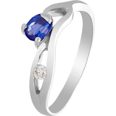 Zlaton Prsten bílé zlato s diamanty 000081611232