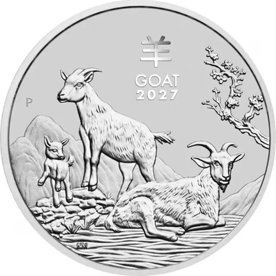 Perth Mint Stříbrná mince Rok Kozy Lunar III 2027 1 oz – Hledejceny.cz