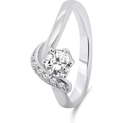 Brilio Silver strieborný prsteň so zirkónmi RI048W