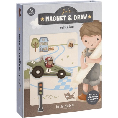 Little Dutch Knižka s magnetmi Jim Doprava