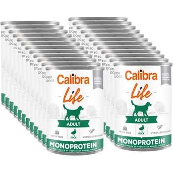 Calibra Dog Life Adult Патица с ориз 24x400г