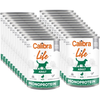 Calibra Dog Life Adult Патица с ориз 24x400г