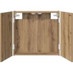 vidaXL Кабинет за дартборд Дъб артизан 56 x 12 x 53, 5 см (8006667)