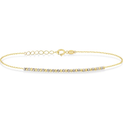 Lillian Vassago Jemný náramek s kuličkami, kombinované zlato LLV22-GB309ST