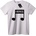NOONEBRAND Тениска Композитор музикална нота - 2XL, White