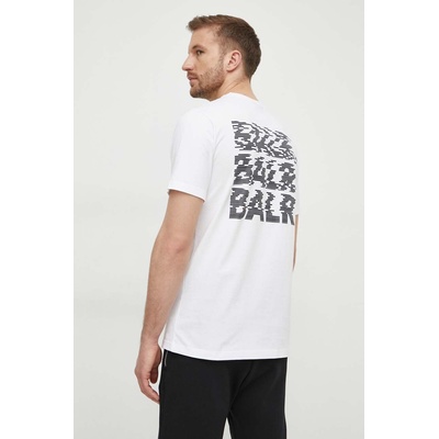 BALR Памучна тениска BALR. Glitch в бяло с принт B1112 1243 (B1112.1243)