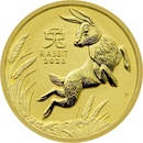 Investiční zlato The Perth Mint zlatá mince Lunární Série III Rok Králíka v 1/2 oz